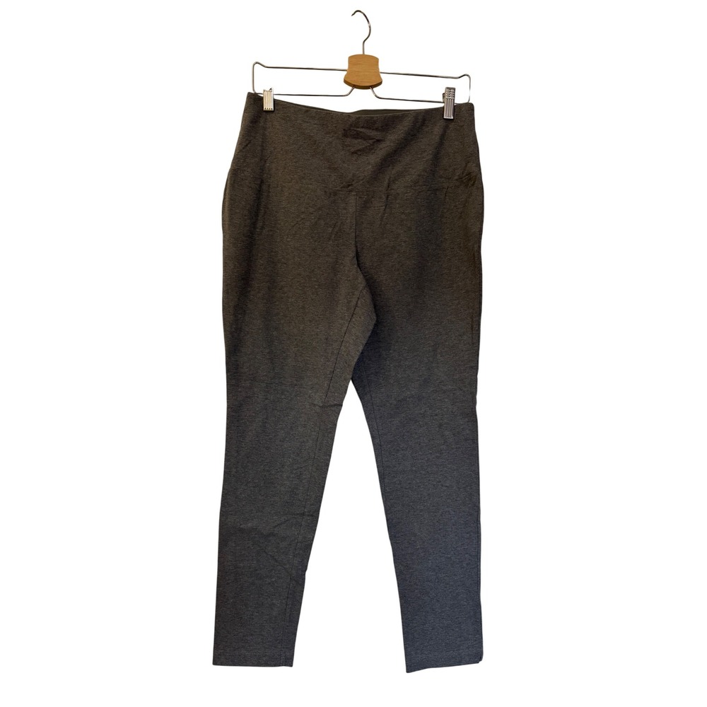 Chicos Zenergy Gray Heather Pull On Leggings Slim Leg Pants Size 1 US 8/10